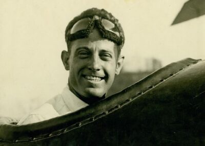 Vintage portrait photograph of Army pilot William Robertson of the Robertson Aircraft company that employed Lindbergh as an airmail pilot.